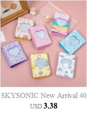 SKYSONIC A5 Binder Ring Collect Book Korea Idol Photo Organizer Journal Diary Agenda Planner Bullet Cover School Stationery