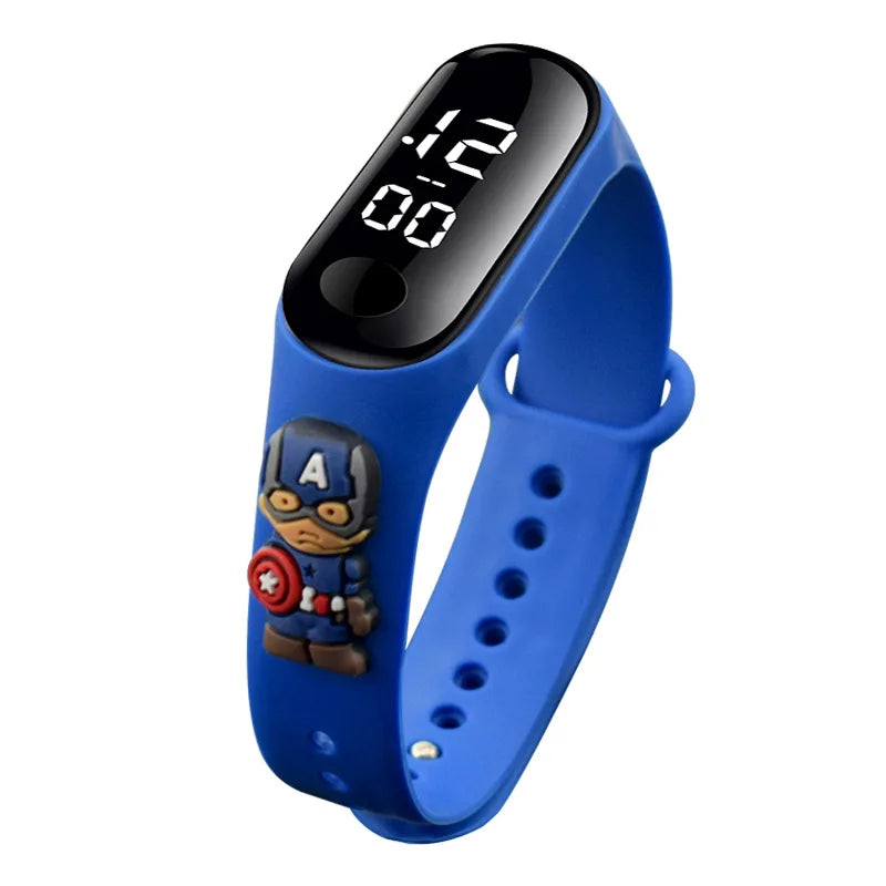 3D Cartoon Spiderman Kids Watches for Children Sports Bracelet Waterproof Men Boys LED Watch Student Clock Relógio Infantil