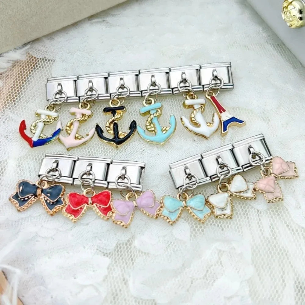 Yay & Çapa Charm Kolye Ucu | Modüler Bileklik İçin | DIY Takı