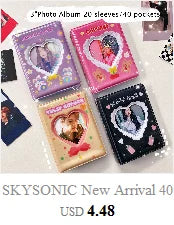 SKYSONIC A5 Binder Ring Collect Book Korea Idol Photo Organizer Journal Diary Agenda Planner Bullet Cover School Stationery