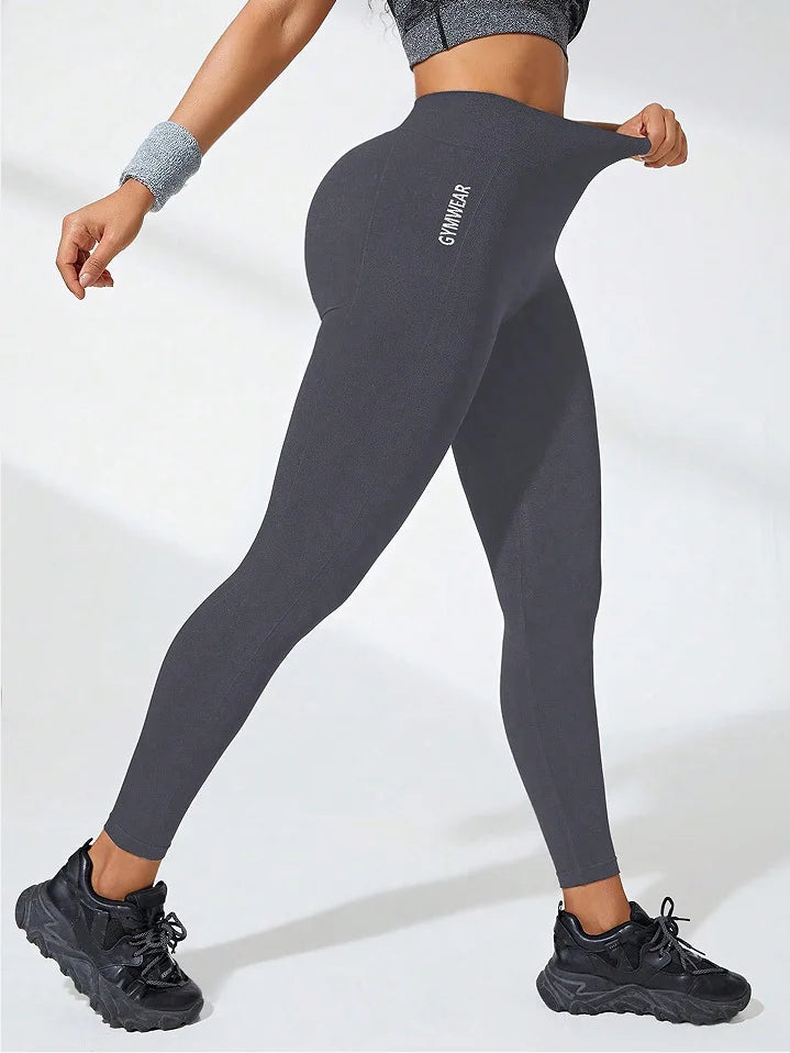 Dikisşsiz Yüksek Bel Popo Kaldıran Kadın Yoga Taytı - Spor & Antrenman