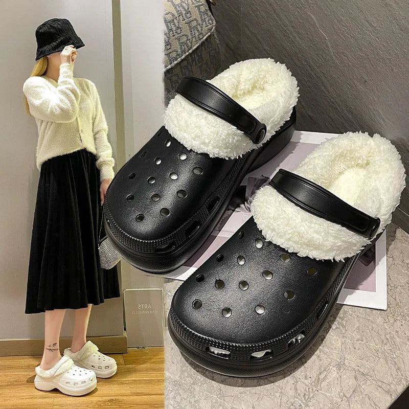 Crocs Kürk Astar | Peluş İç Taban | Kadın & Erkek | Çıkarılabilir Kış İçliği