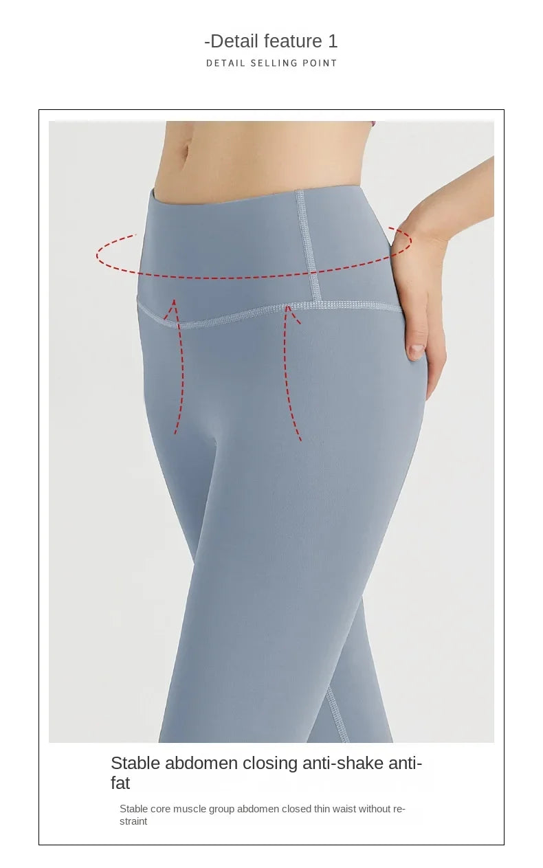 UPF50+ Hot Sale Fitness Enggings Female Full Length Leggings Running Pants Comfortable and Formfitting Yoga Pants Look Slimmer
