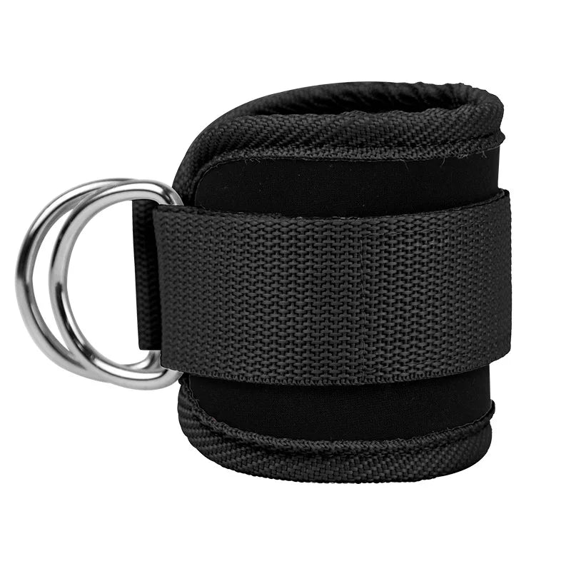 Ayak Bileği Spor Kelepçesi - Neopren Dolgulu Çift D-Halkalı Fitness Brace