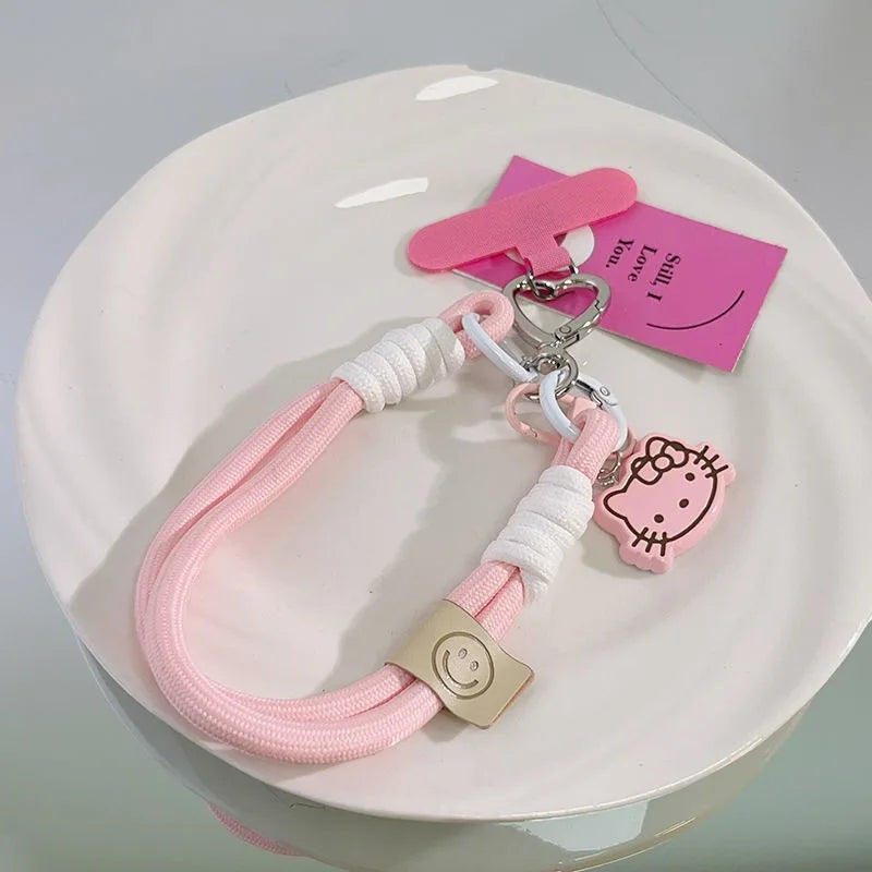 Sanrio Hello Kitty Telefon Askası | Sevimli Anahtarlık | Pembe