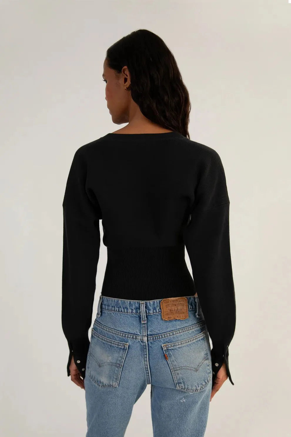 Women Knitted Cardigan Sweaters Solid Short Jumpers Round Neck Long Sleeves Single Breasted Empire Waist Slim 2026 Autumn Winter