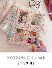 SKYSONIC A5 Binder Ring Collect Book Korea Idol Photo Organizer Journal Diary Agenda Planner Bullet Cover School Stationery