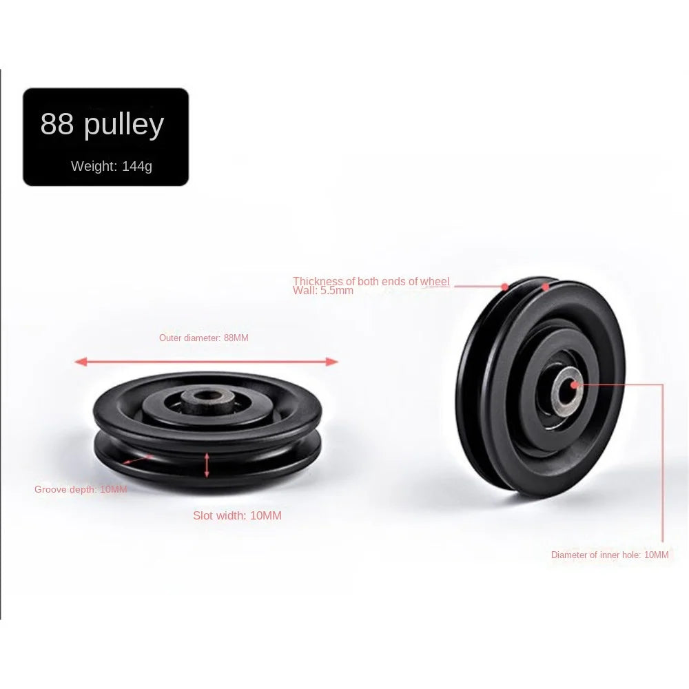 Nylon Bearing Pulley Wheel for Gym Fitness Equipment Cable Machine Part Wear Resistance 50/60/70/88/90/100/105/110/115/120/158mm