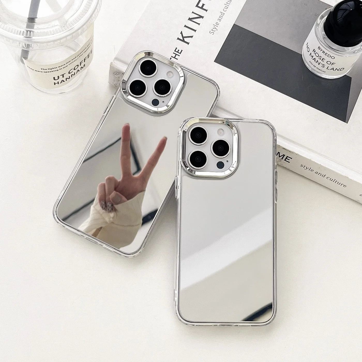 iPhone 17-11 Pro Max Makyaj Aynalı Lüks Telefon Kılıfı | Darbeye Dayanıklı
