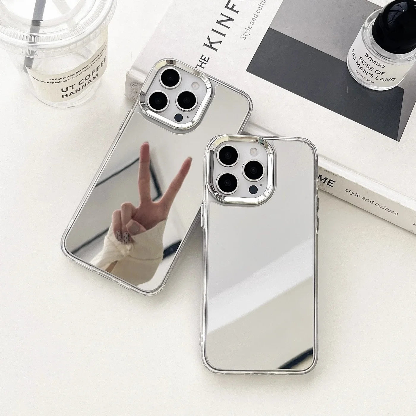 iPhone 17-11 Pro Max Makyaj Aynalı Lüks Telefon Kılıfı | Darbeye Dayanıklı