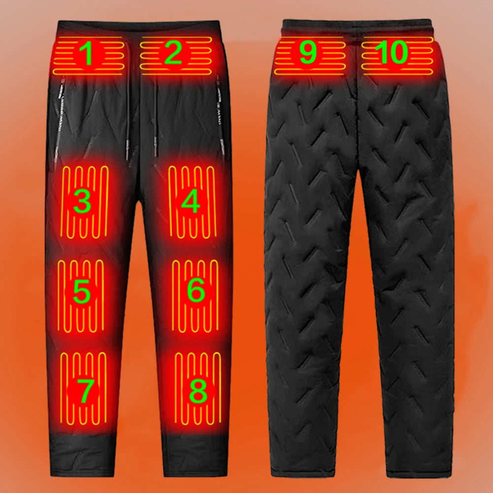 Elektrikli Isıtmalı Pantolon & Yelek | 10 Isıtma Bölgesi | Su Geçirmez | Kış Outdoor