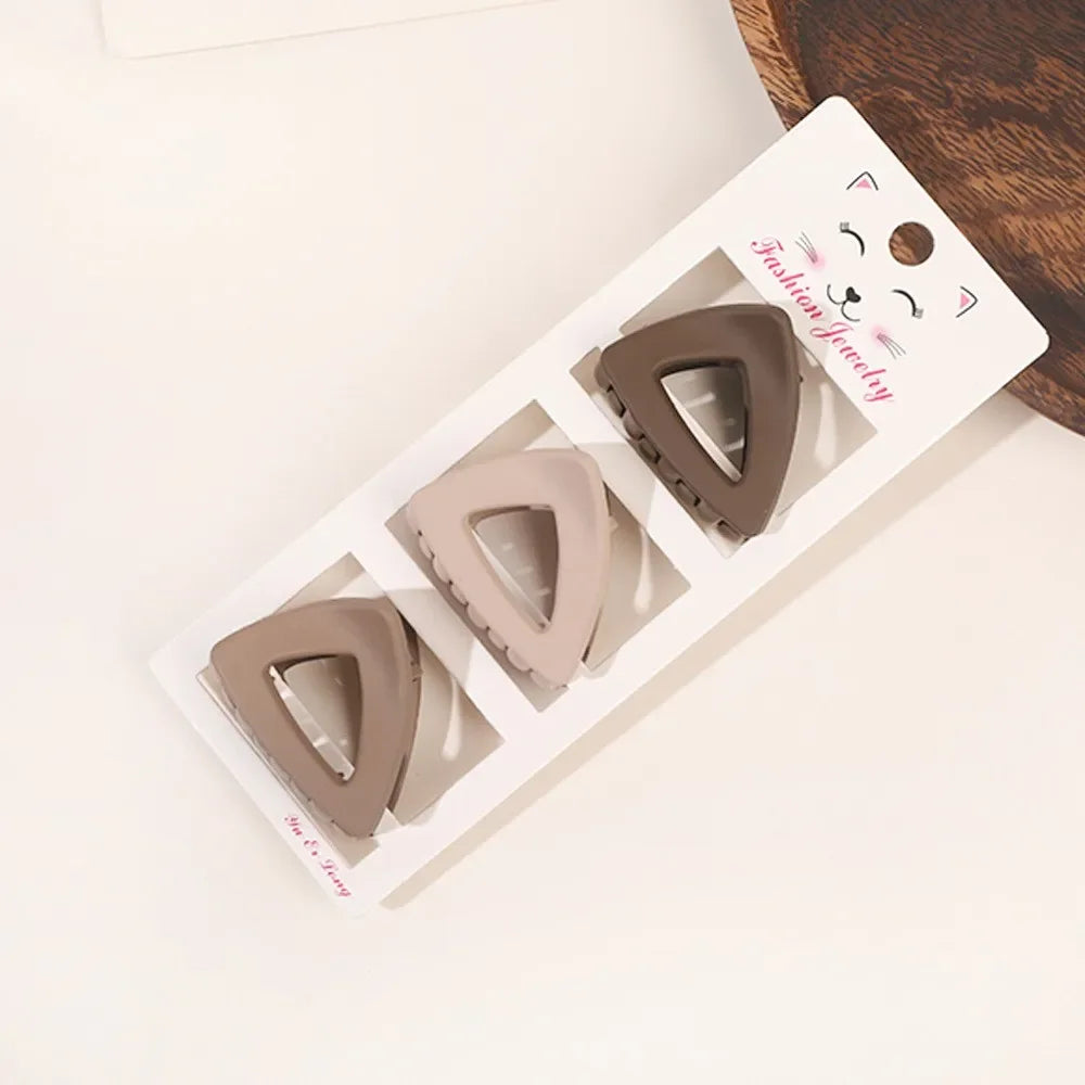 Geometrik Hollow Saç Tokası | 3'lü Set | Moda Kadın Aksesuarı | 24 Model