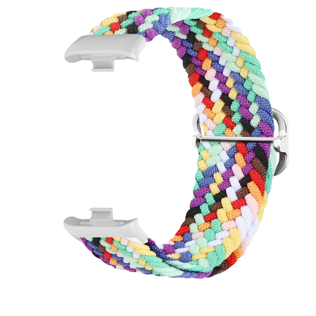 Redmi Watch 4 & Xiaomi Mi Band 8 Pro Band | Elastic Nylon Braided | Adjustable Sport Wristband