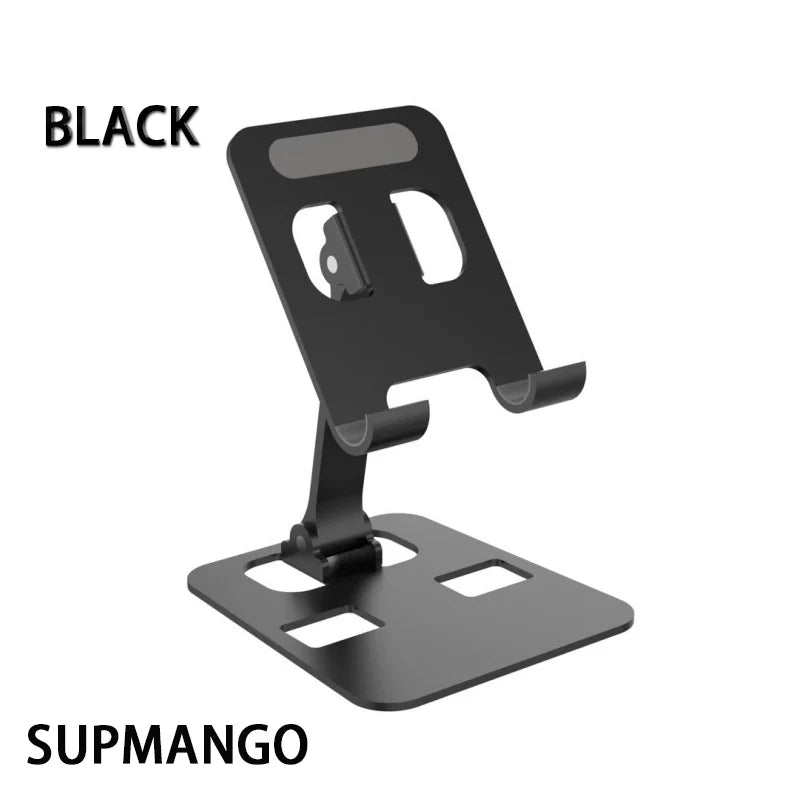 Evrensel Katlanabilir Telefon Tutucu Stand | Demir Alaşım | Ayarlanabilir Masaüstü | iPhone Xiaomi Huawei Tablet