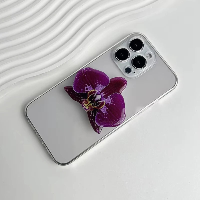 New Orchid Phone Stand Phalaenopsis Socket Grip Network Hot Talent Recommendation Foldable Cymbidium Phone Bracket For IPhone