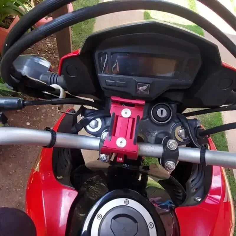 Metal Motosiklet & Bisiklet Telefon Tutucu | Alüminyum | GPS | 360° Döner | Evrensel