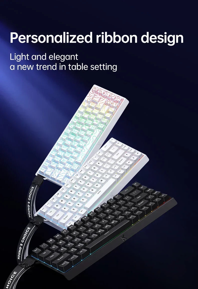 Mchose Ace 68/60 Pro Manyetik Gaming Klavye | 8K Hızlı Tetik | 0.005mm