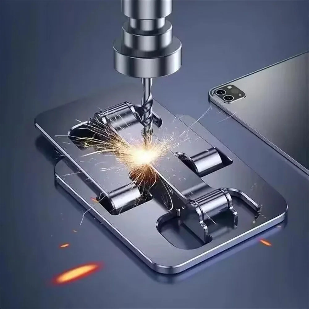 Evrensel Katlanabilir Telefon Tutucu Stand | Demir Alaşım | Ayarlanabilir Masaüstü | iPhone Xiaomi Huawei Tablet