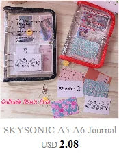 SKYSONIC A5 Binder Ring Collect Book Korea Idol Photo Organizer Journal Diary Agenda Planner Bullet Cover School Stationery
