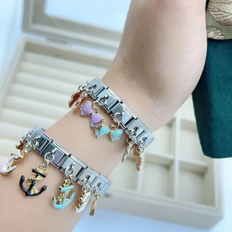 Yay & Çapa Charm Kolye Ucu | Modüler Bileklik İçin | DIY Takı