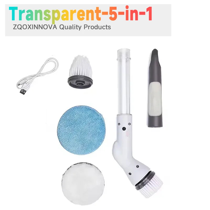 Şarjlı Çok Amaçlı Elektrikli Temizlik Fırçası | 5-in-1 & 7-in-1 | Banyo Mutfak