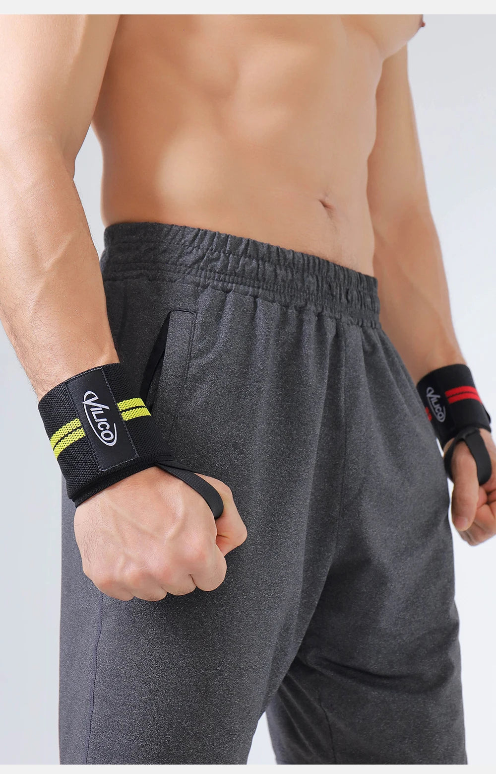 1 PC Wristband Wrist Support Brace Straps Extra Strength Weight Lifting Wrist Wraps Bandage Fitness Gym Training