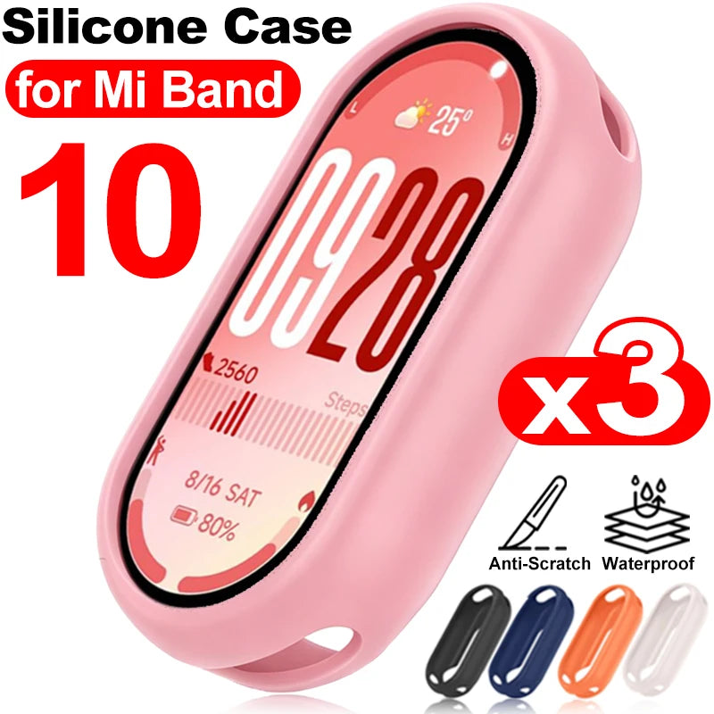 Xiaomi Mi Band 10 NFC Silikon Koruyucu Kılıf | Darbe Emici | Aksesuar