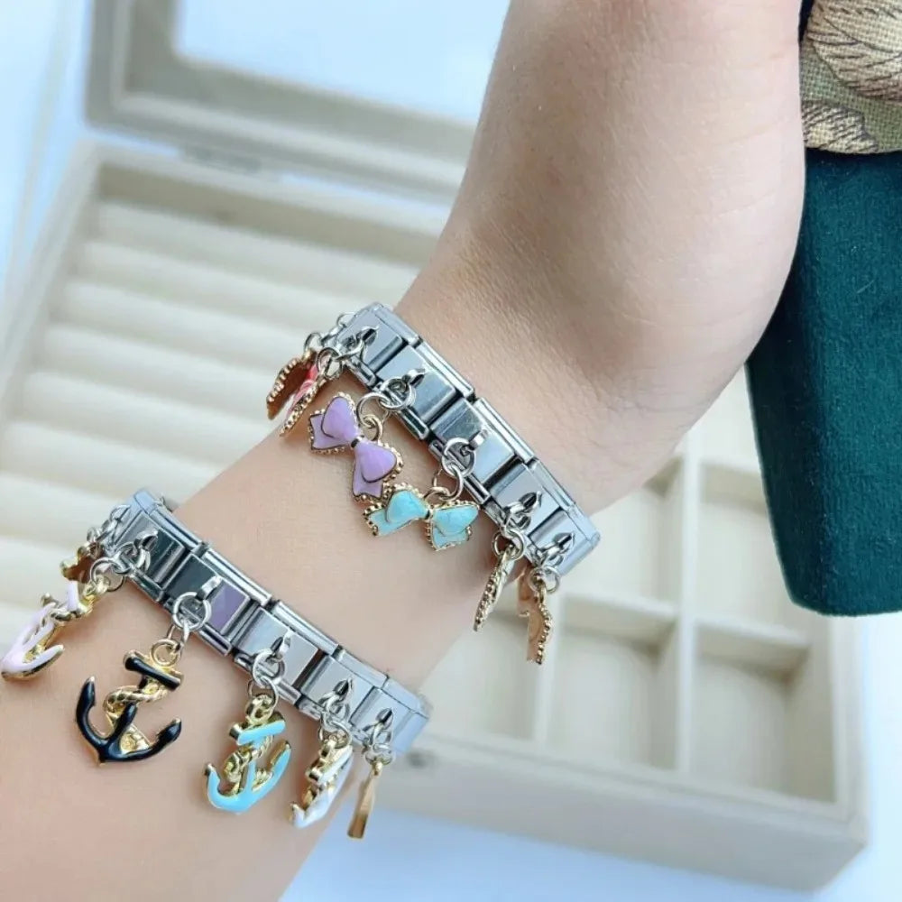 Yay & Çapa Charm Kolye Ucu | Modüler Bileklik İçin | DIY Takı