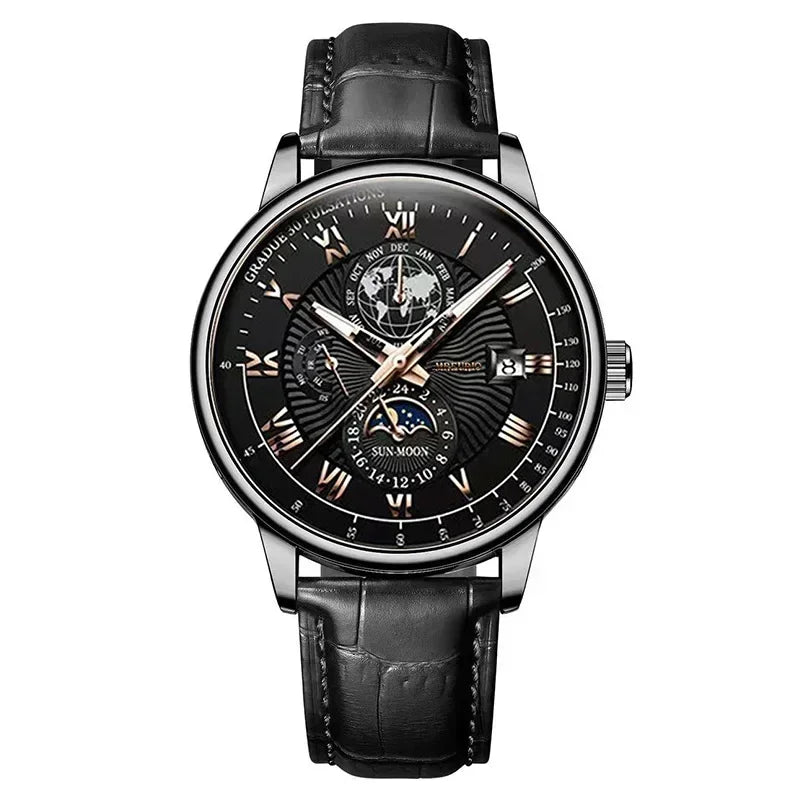 2025 Men Watch Fashion Top Luxury Sport Men's Wristwatch  Leather Date Quartz Watches Man Casual Clock
