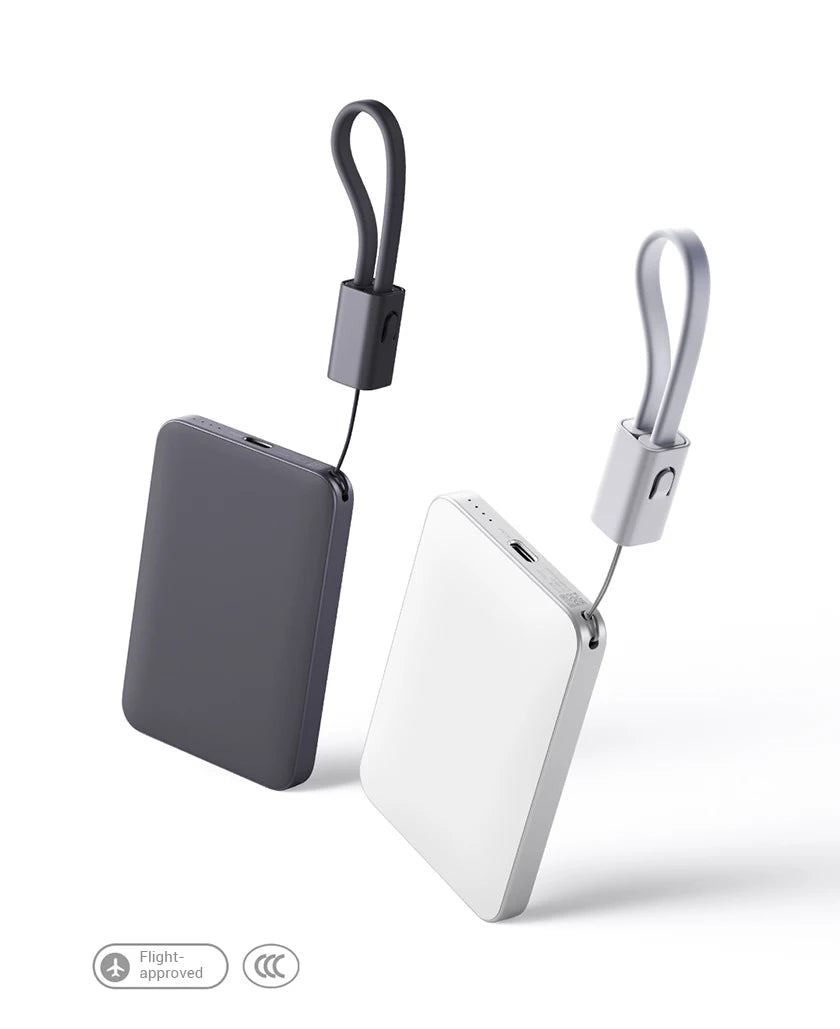 Xiaomi Ultra İnce Power Bank 5000mAh | 22.5W Hızlı Şarj | Dahili Kablo | PB0522S