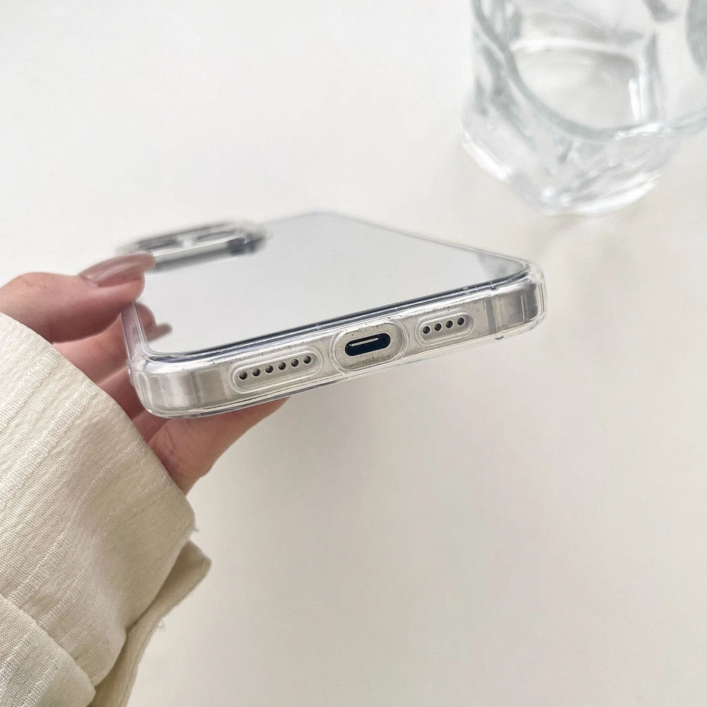 iPhone 17-11 Pro Max Makyaj Aynalı Lüks Telefon Kılıfı | Darbeye Dayanıklı