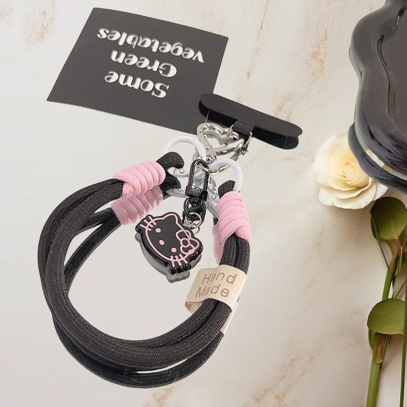 Sanrio Hello Kitty Telefon Askası | Sevimli Anahtarlık | Pembe