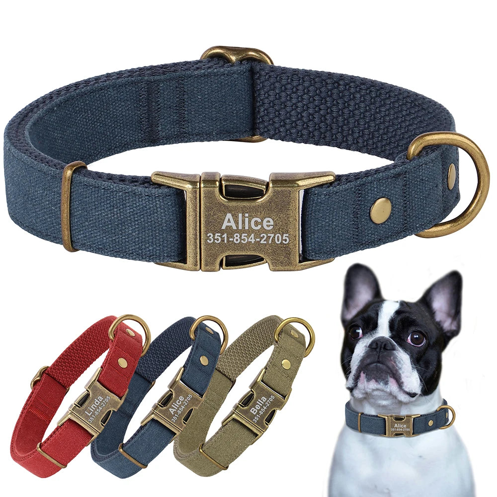 Kişiselleştirilebilir Köpek Tasması | Özel İsim Baskılı | Naylon | S/M/L