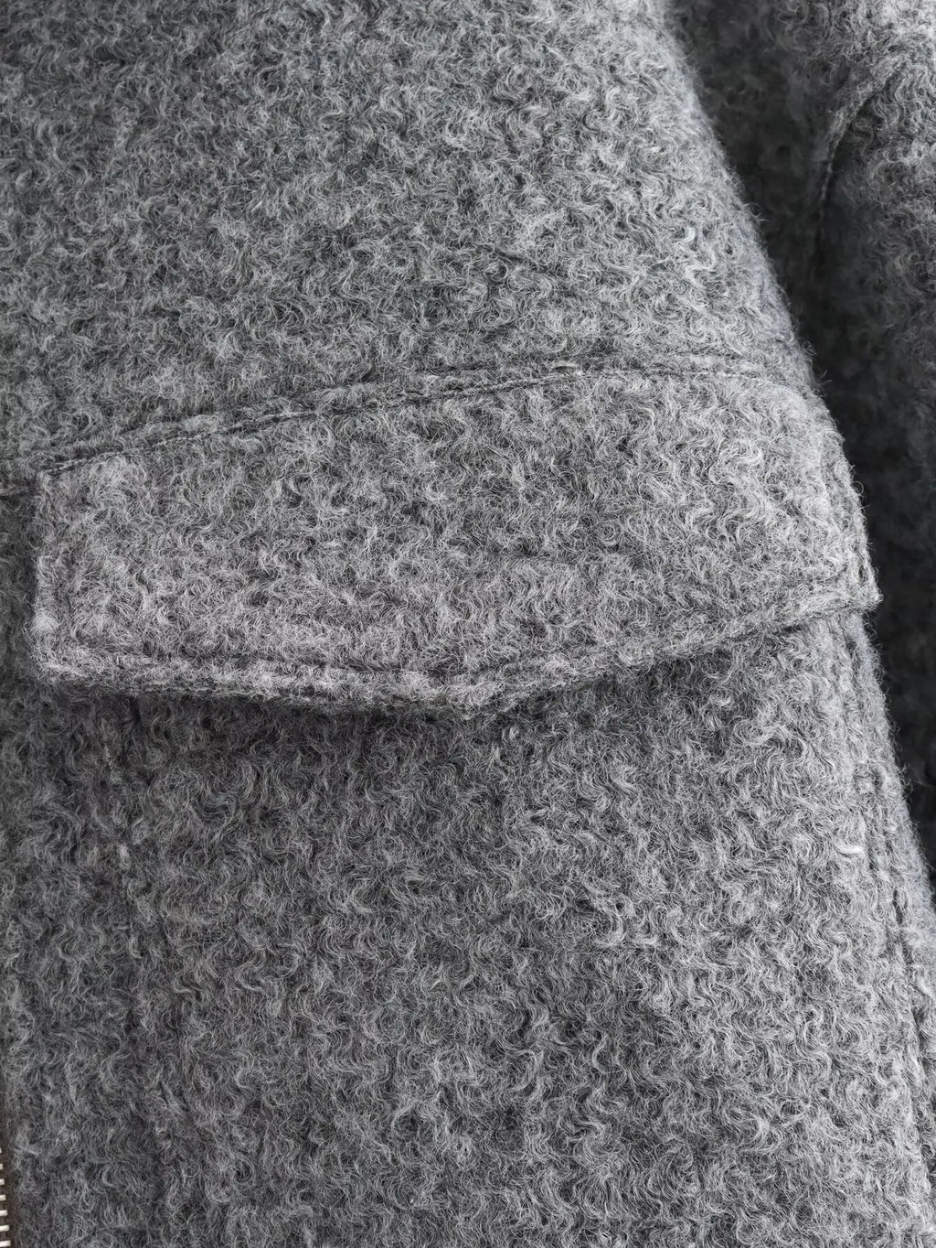 MUJER Tweed Cropped Jackets for Women Zip Bomber Jacket Woman Long Sleeve Jackets Woman 2024 Streetwear New in Coats and Jackets