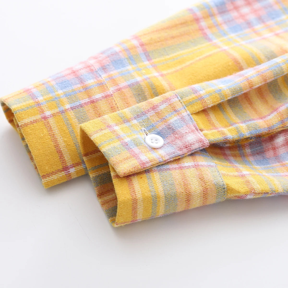 Fresh Flannel Plaid Shirt Women 2026 New Female Blouses and Tops Cotton Loose Long Sleeve Casual Shirts Fine Women's Clothes