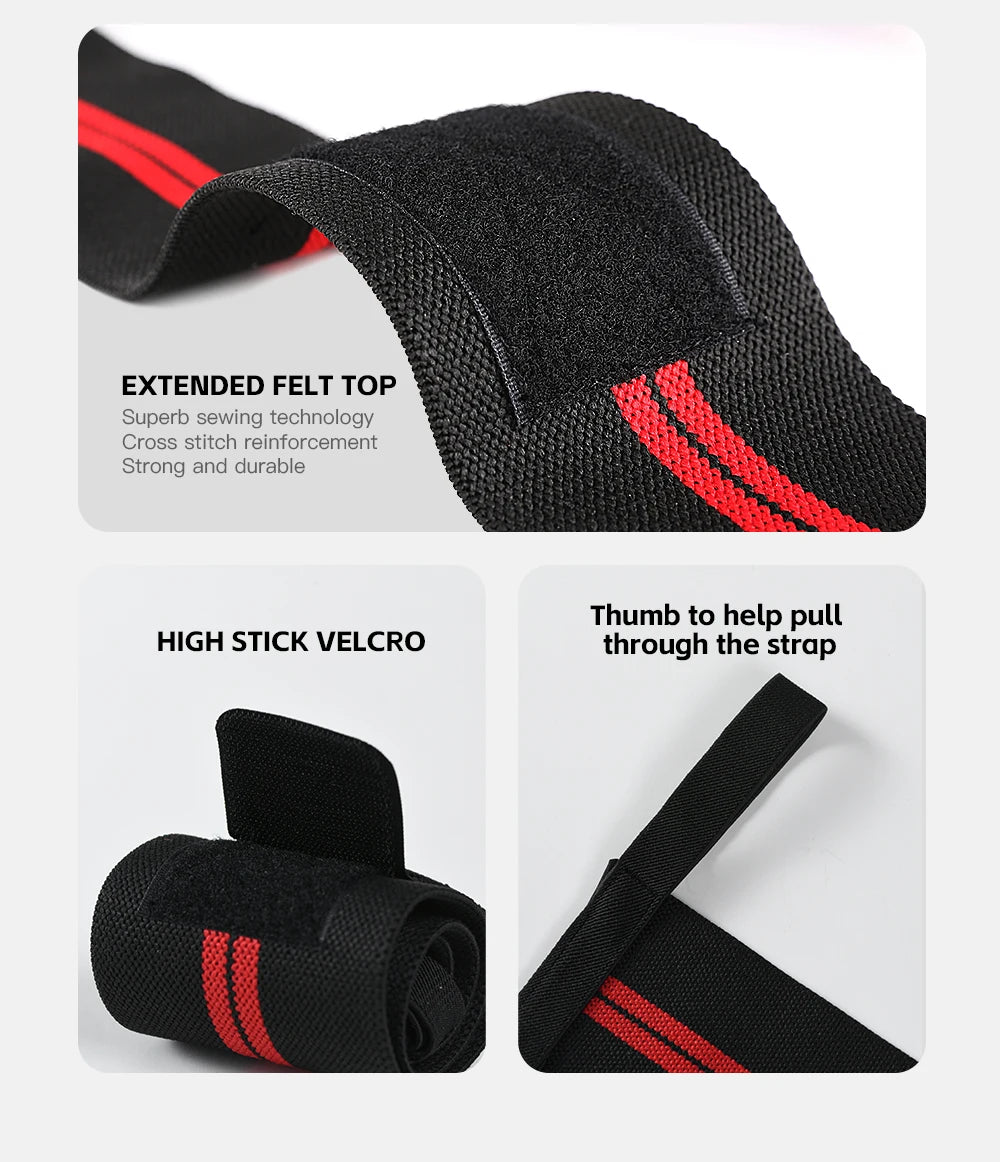 1 PC Wristband Wrist Support Brace Straps Extra Strength Weight Lifting Wrist Wraps Bandage Fitness Gym Training