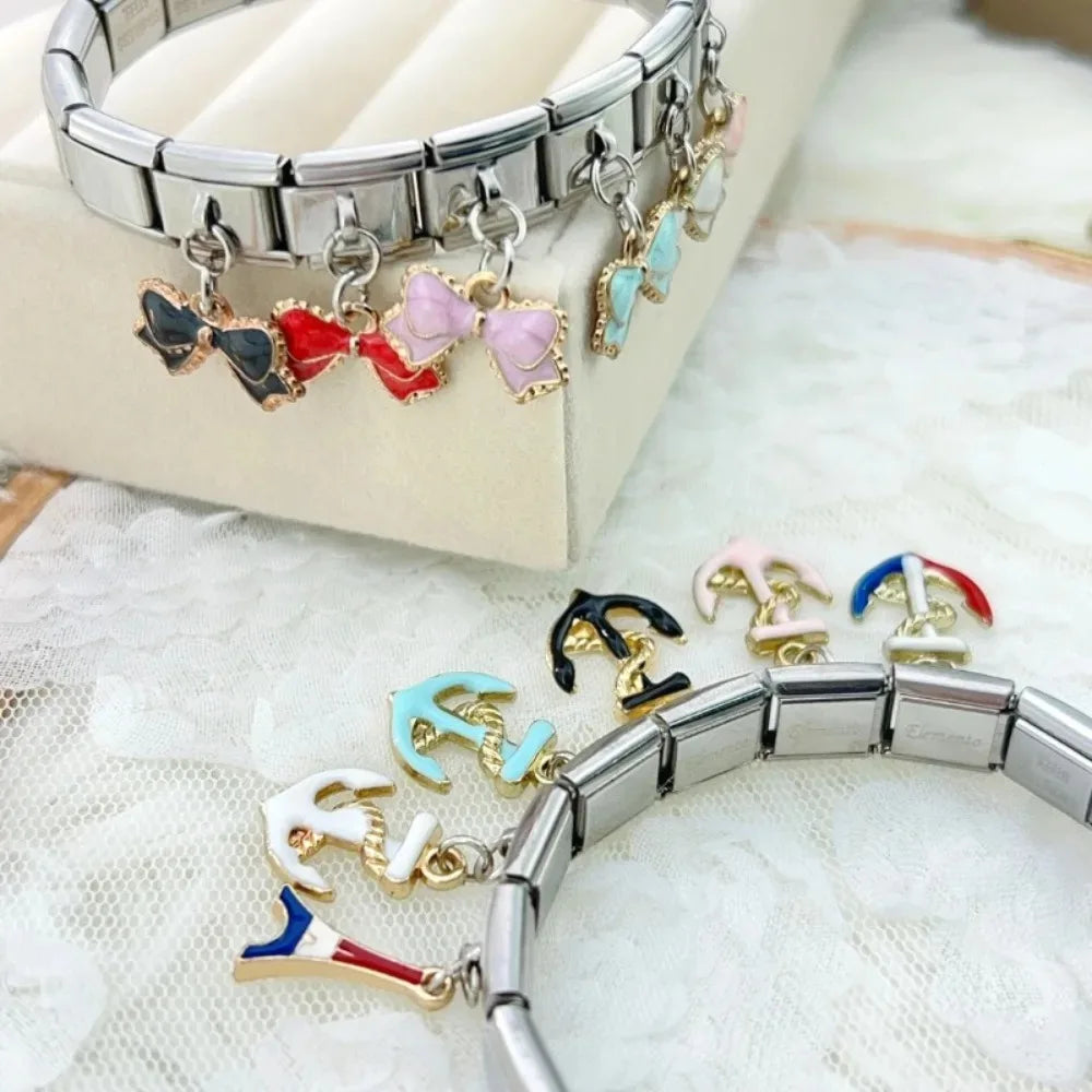 Yay & Çapa Charm Kolye Ucu | Modüler Bileklik İçin | DIY Takı