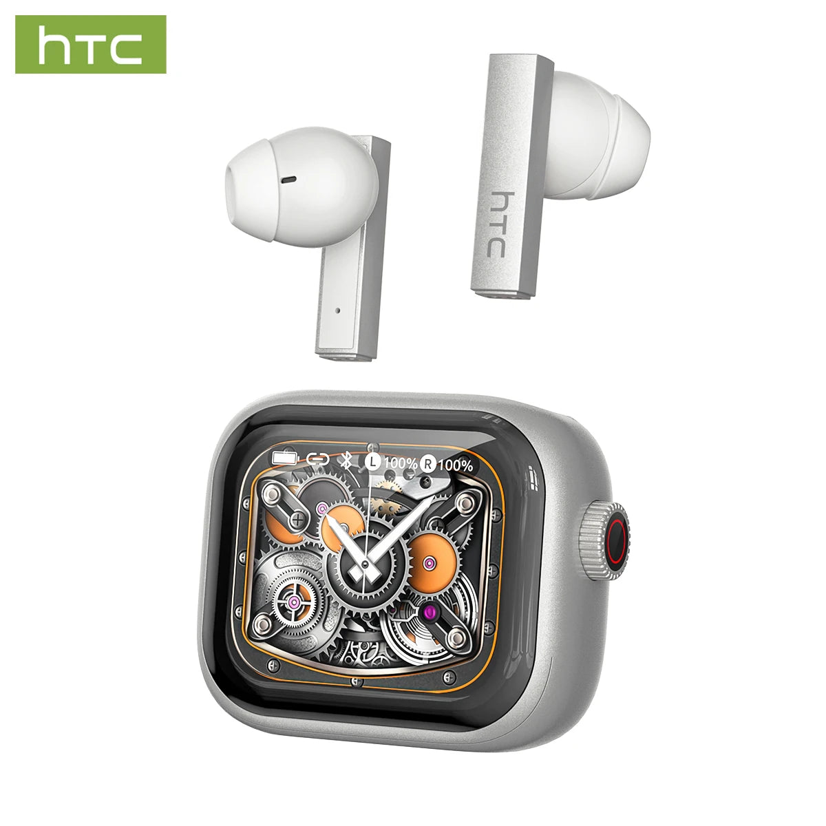 Auriculares Bluetooth TWS HTC NE40 AI Live Translation Earphone BT6.0 LED Display HiFi Sound Wireless Headset 2026 Choice