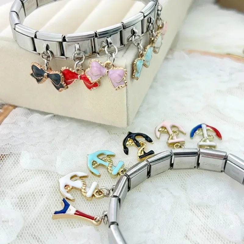 Yay & Çapa Charm Kolye Ucu | Modüler Bileklik İçin | DIY Takı