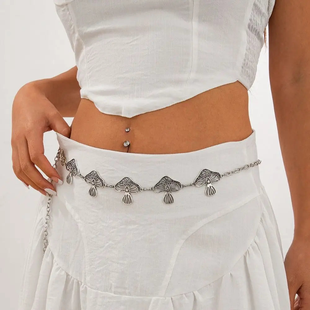 Bohemia Starfish Shell Pendant Waist Chain Fashion Summer Beach Bikini Sea Shell Conch Multilayer Body Chain Waistband Jewelry