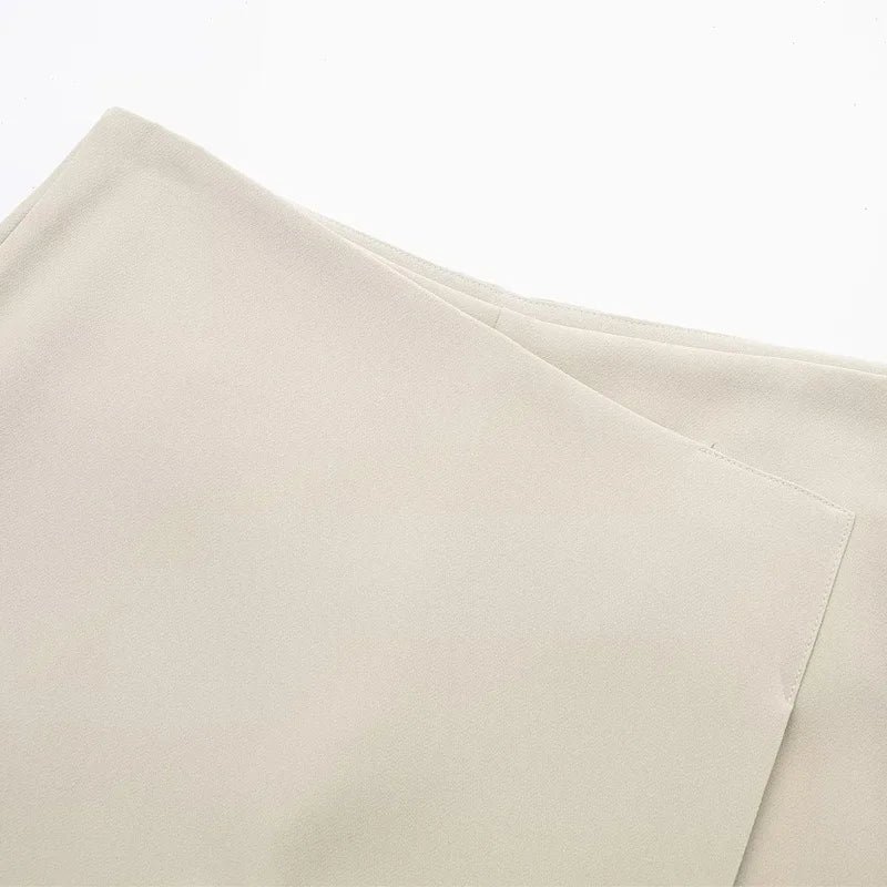 HXAO Shorts Women 2024 Summer Elegant Casual Party Skirt Shorts Ladies Fashion White Khaki Black Short Skirt Pants For Female