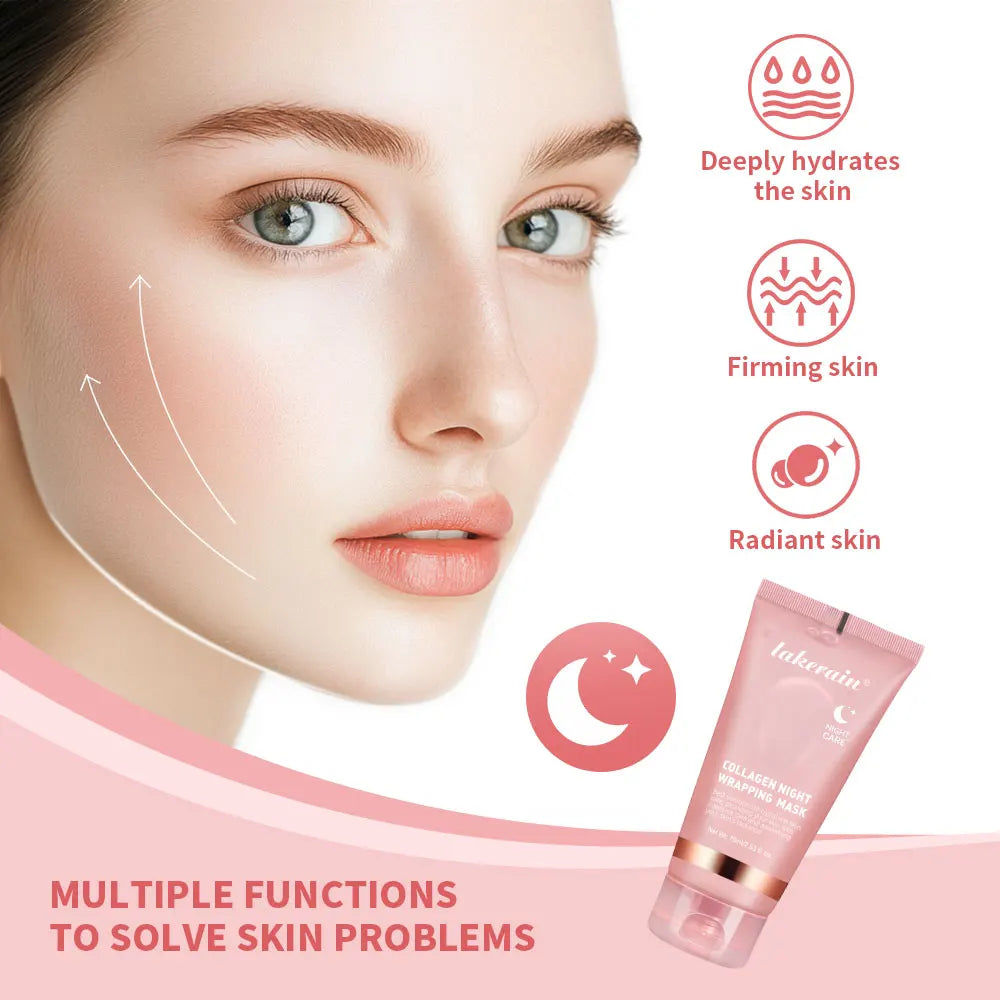 Kollajen Soyulabilir Jel Maske | Gece Bakımı | Cilt Sıkılaştırıcı Yüz Maskesi