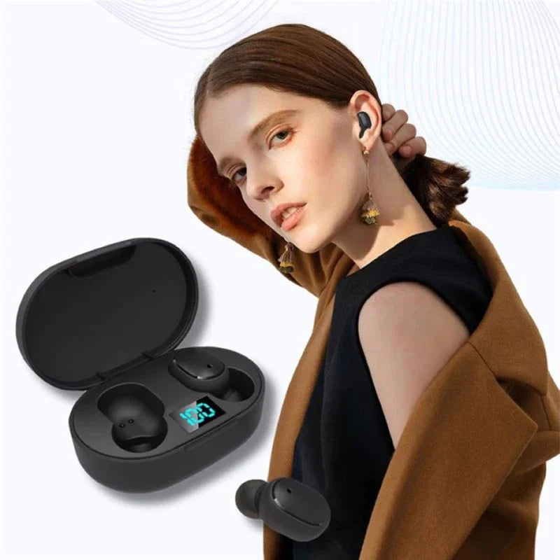 E6S TWS Dijital Göstergeli Bluetooth Kulaklık | Gürültü Engelleme | Mikrofon