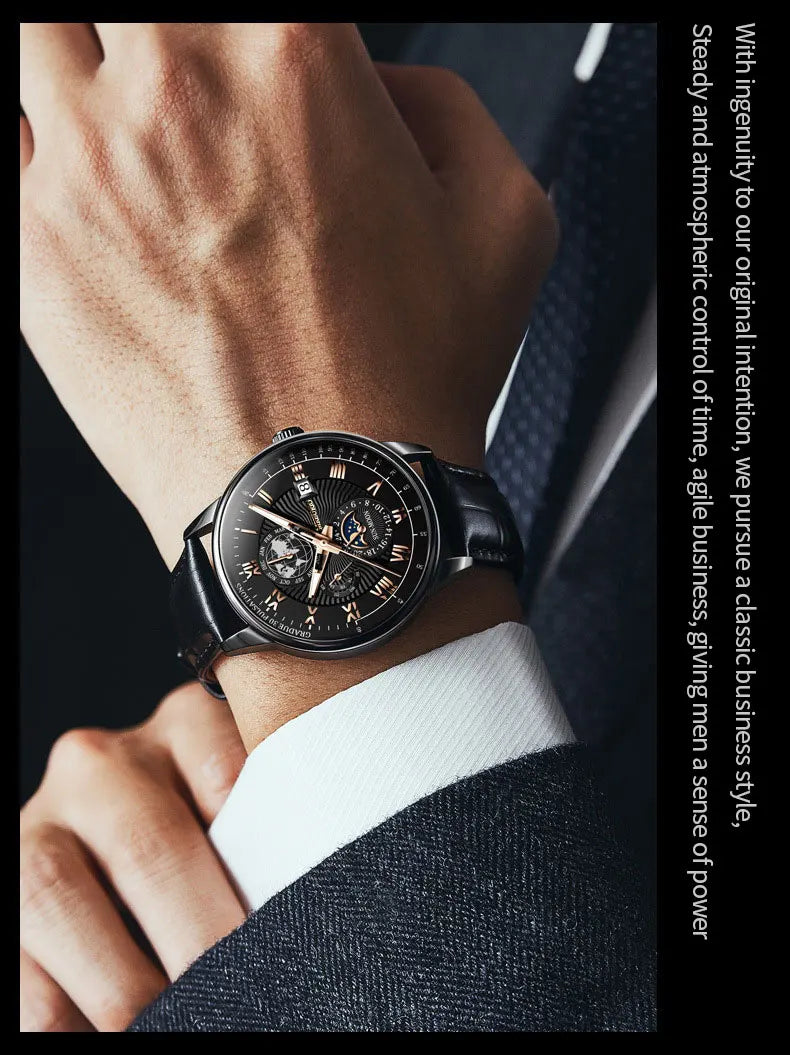 2025 Men Watch Fashion Top Luxury Sport Men's Wristwatch  Leather Date Quartz Watches Man Casual Clock