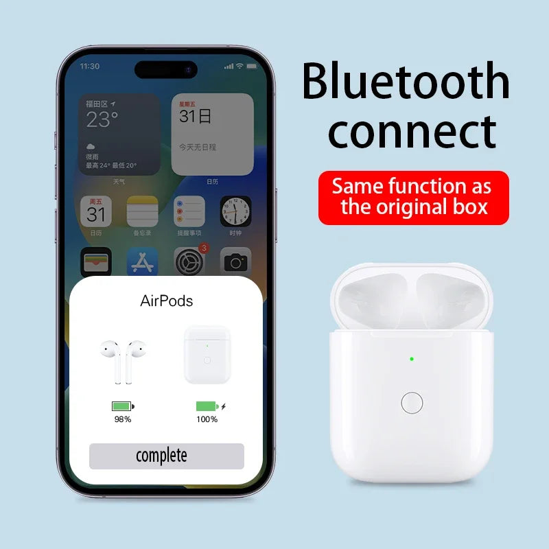 Replacement Original Charging Box For Airpods Pro 1 2 3 4 Bluetooth Earphone Battery Charger Case With LED Indicator Light usb-C
