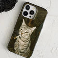 iPhone 17-7 Serisi Kedi Desenli Yumuşak Silikon Telefon Kılıfı