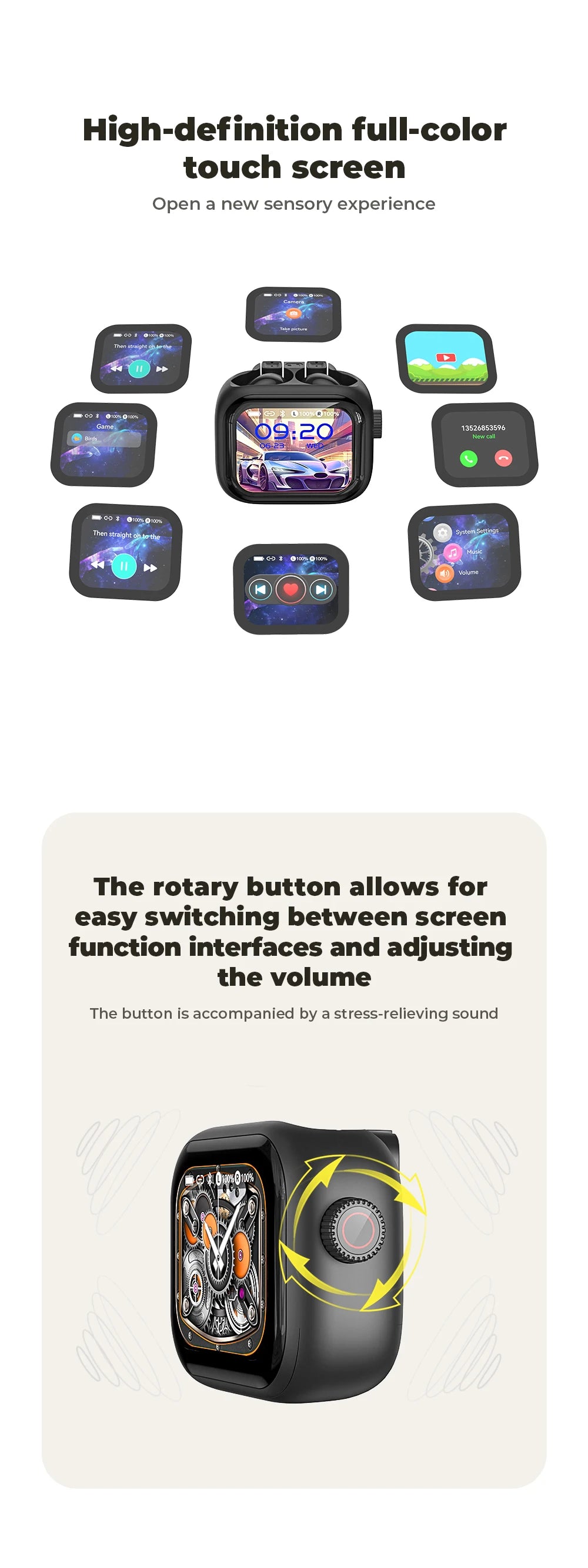 Auriculares Bluetooth TWS HTC NE40 AI Live Translation Earphone BT6.0 LED Display HiFi Sound Wireless Headset 2026 Choice