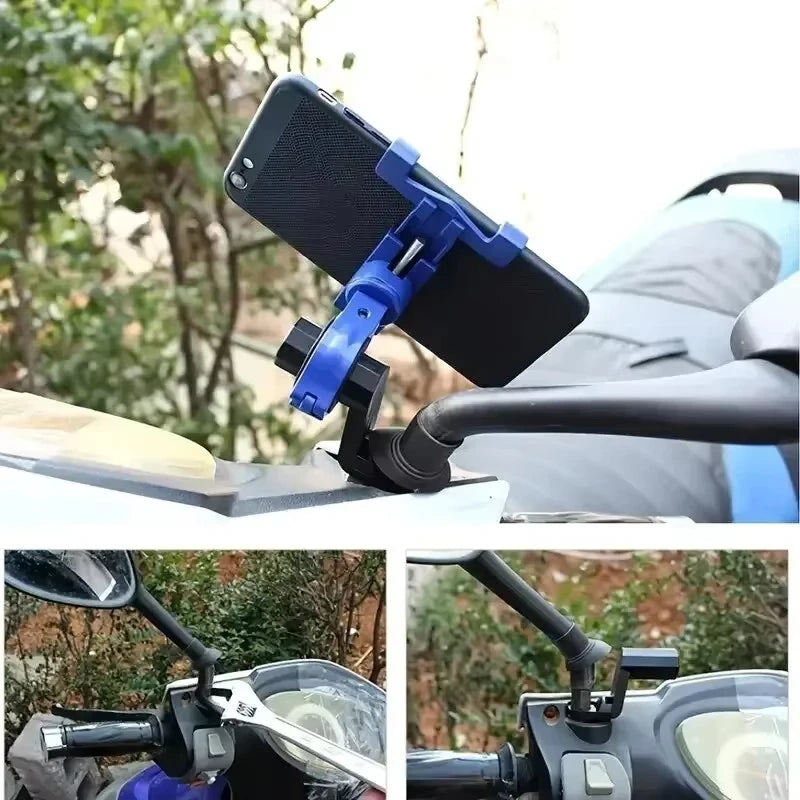 Metal Motosiklet & Bisiklet Telefon Tutucu | Alüminyum | GPS | 360° Döner | Evrensel