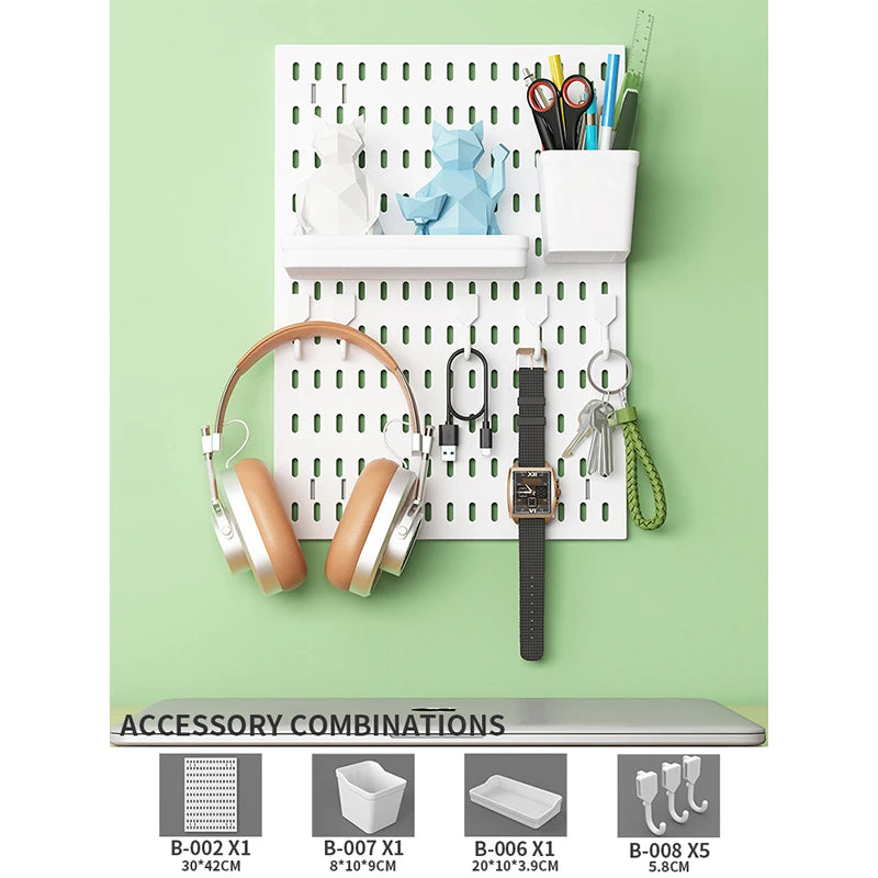 DIY Pegboard Organizasyon Seti | Duvara Monte | Mutfak Garaj Oda