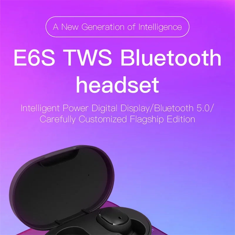 E6S TWS Dijital Göstergeli Bluetooth Kulaklık | Gürültü Engelleme | Mikrofon